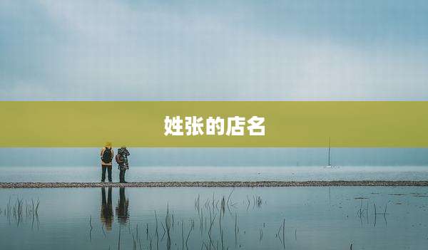 姓张的店名