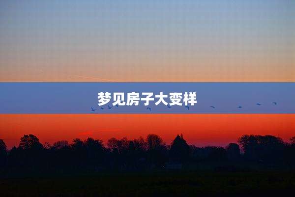 梦见房子大变样