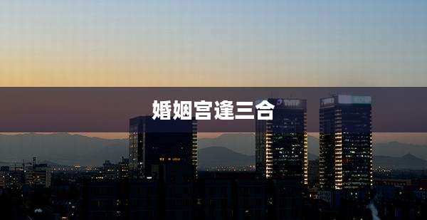 婚姻宫逢三合