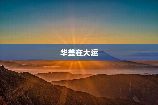 华盖在大运