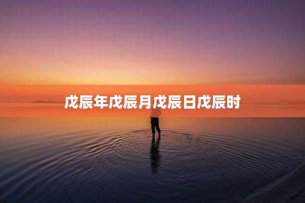 戊辰年戊辰月戊辰日戊辰时