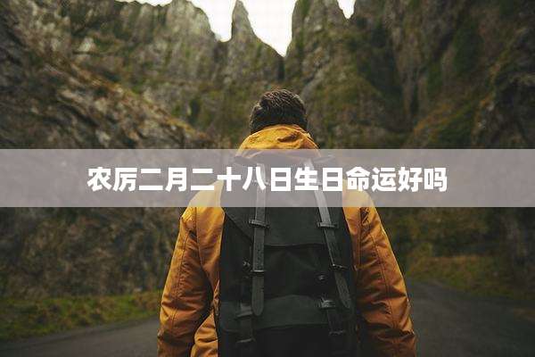 农厉二月二十八日生日命运好吗