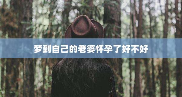 梦到自己的老婆怀孕了好不好