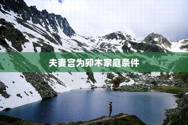 夫妻宫为卯木家庭条件