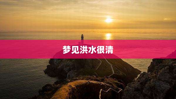 梦见洪水很清