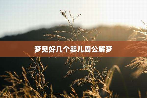 梦见好几个婴儿周公解梦