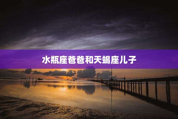 水瓶座爸爸和天蝎座儿子