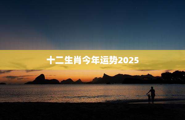 十二生肖今年运势2025