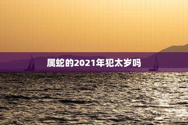 属蛇的2021年犯太岁吗