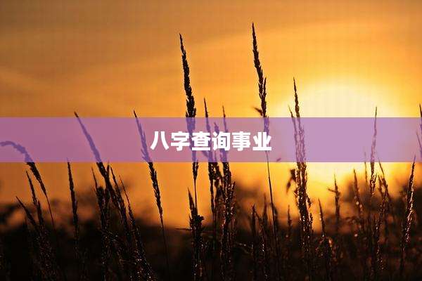 八字查询事业