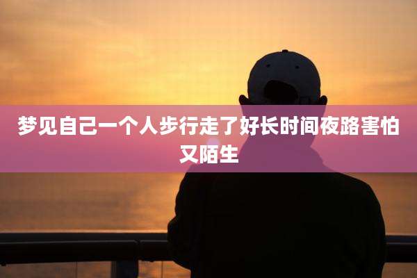 梦见自己一个人步行走了好长时间夜路害怕又陌生