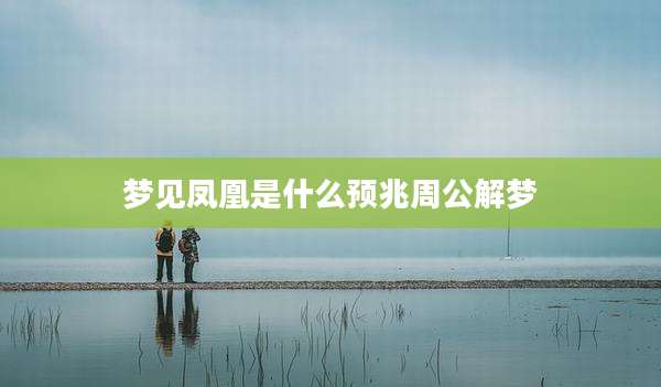 梦见凤凰是什么预兆周公解梦