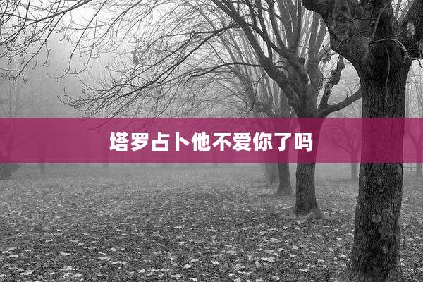 塔罗占卜他不爱你了吗