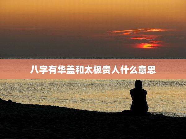 八字有华盖和太极贵人什么意思