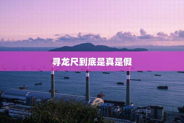 寻龙尺到底是真是假