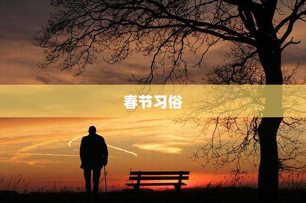 春节习俗