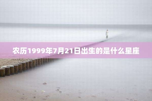 农历1999年7月21日出生的是什么星座