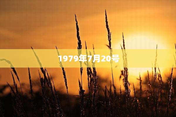 1979年7月20号