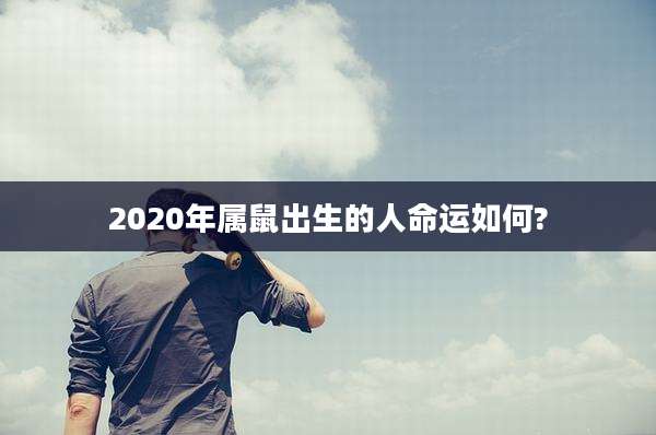 2020年属鼠出生的人命运如何?