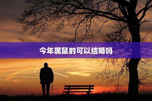 今年属鼠的可以结婚吗