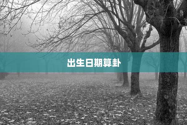 出生日期算卦