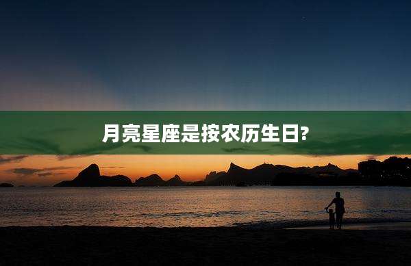 月亮星座是按农历生日?