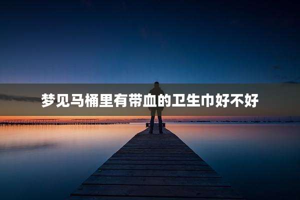 梦见马桶里有带血的卫生巾好不好