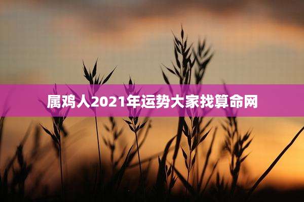 属鸡人2021年运势大家找算命网
