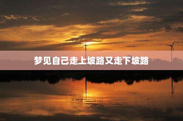 梦见自己走上坡路又走下坡路