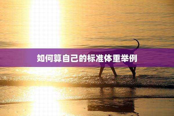 如何算自己的标准体重举例