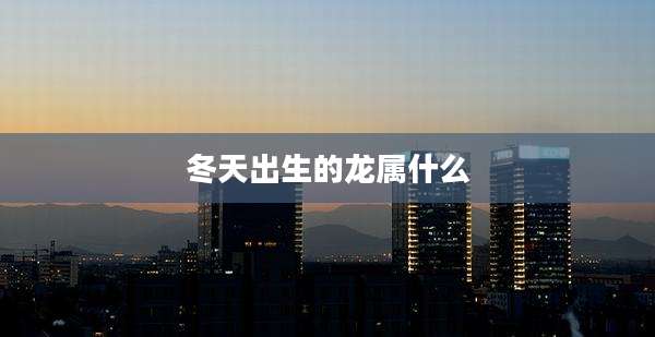 冬天出生的龙属什么