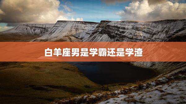 白羊座男是学霸还是学渣