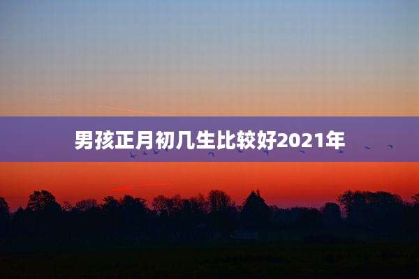 男孩正月初几生比较好2021年