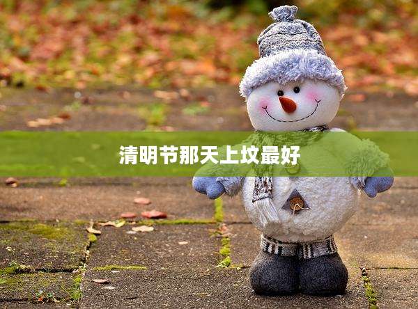 清明节那天上坟最好