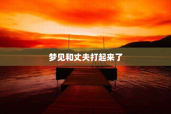 梦见和丈夫打起来了
