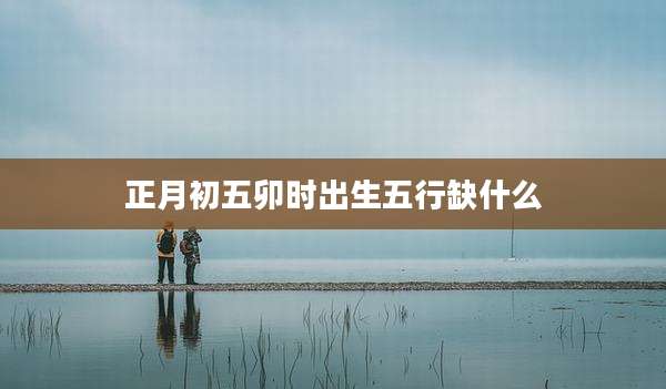 正月初五卯时出生五行缺什么
