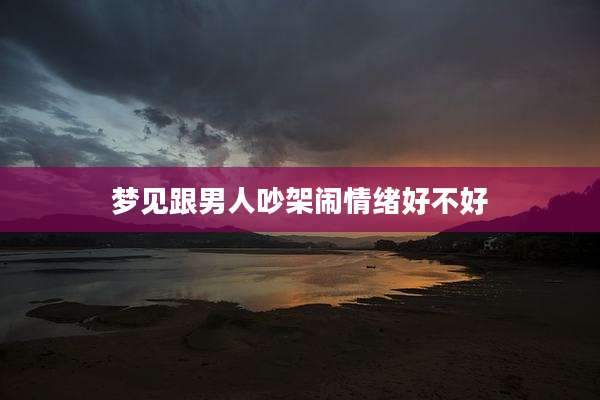 梦见跟男人吵架闹情绪好不好