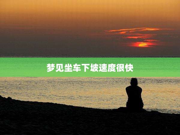 梦见坐车下坡速度很快