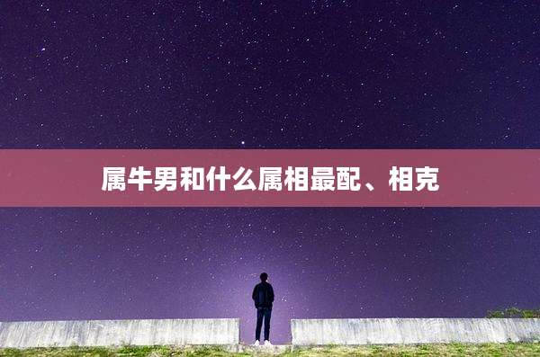 属牛男和什么属相最配、相克