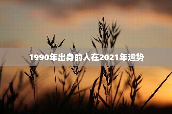 1990年出身的人在2021年运势