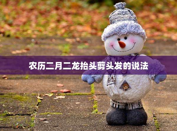 农历二月二龙抬头剪头发的说法