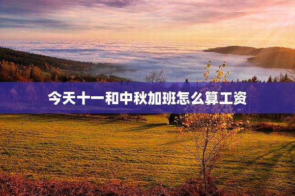 今天十一和中秋加班怎么算工资