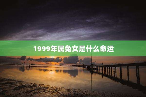 1999年属兔女是什么命运