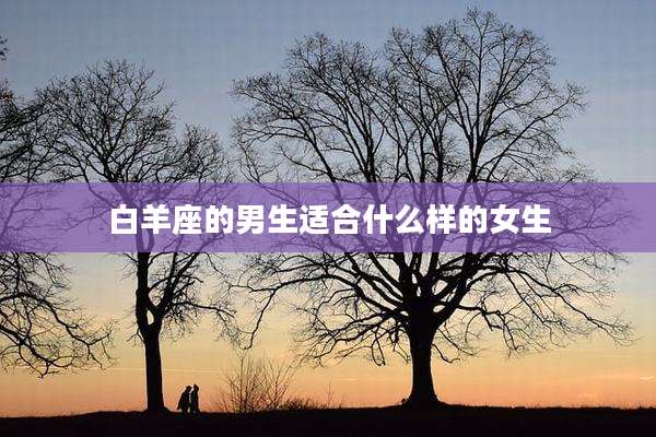 白羊座的男生适合什么样的女生