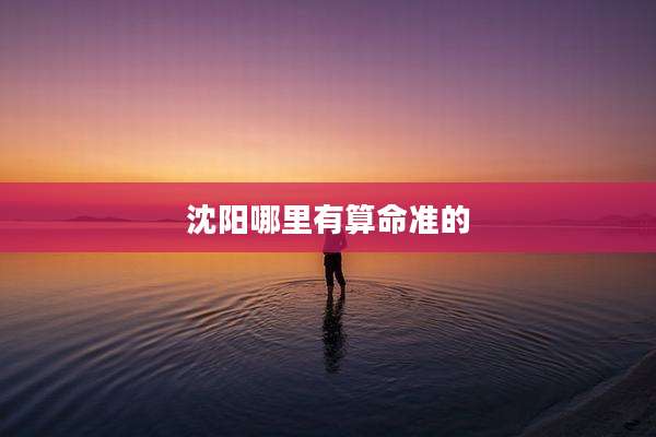 沈阳哪里有算命准的