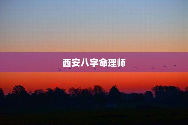 西安八字命理师