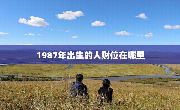 1987年出生的人财位在哪里