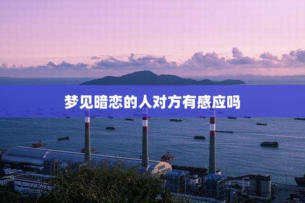 梦见暗恋的人对方有感应吗
