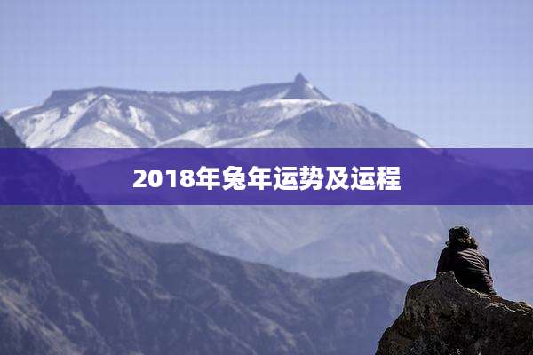 2018年兔年运势及运程