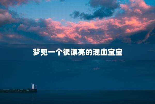 梦见一个很漂亮的混血宝宝